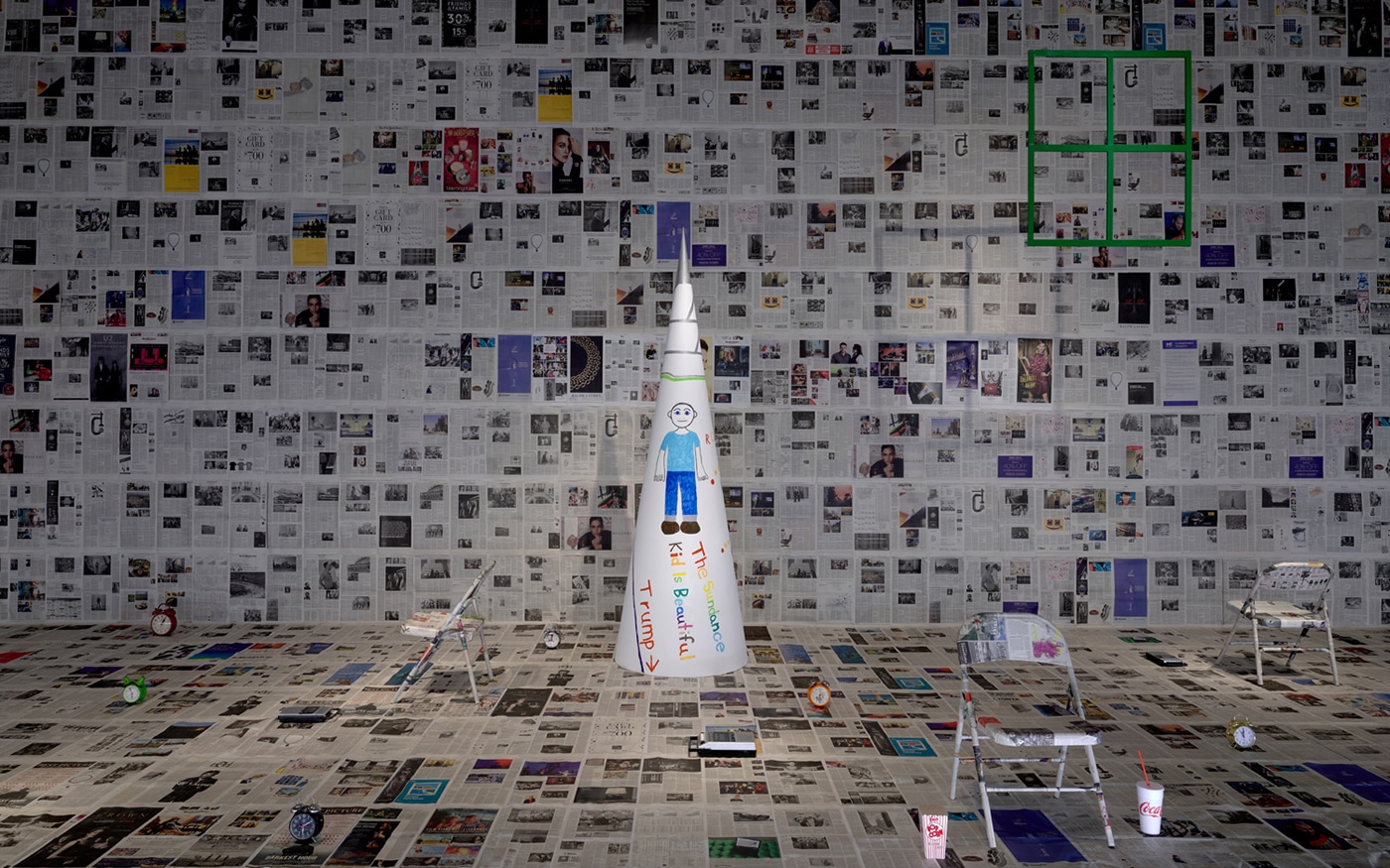 Christopher Knowles: In a Word, installation view, 2015, Institute of Contemporary Art, University of Pennsylvania. Photo: Constance Mensh.