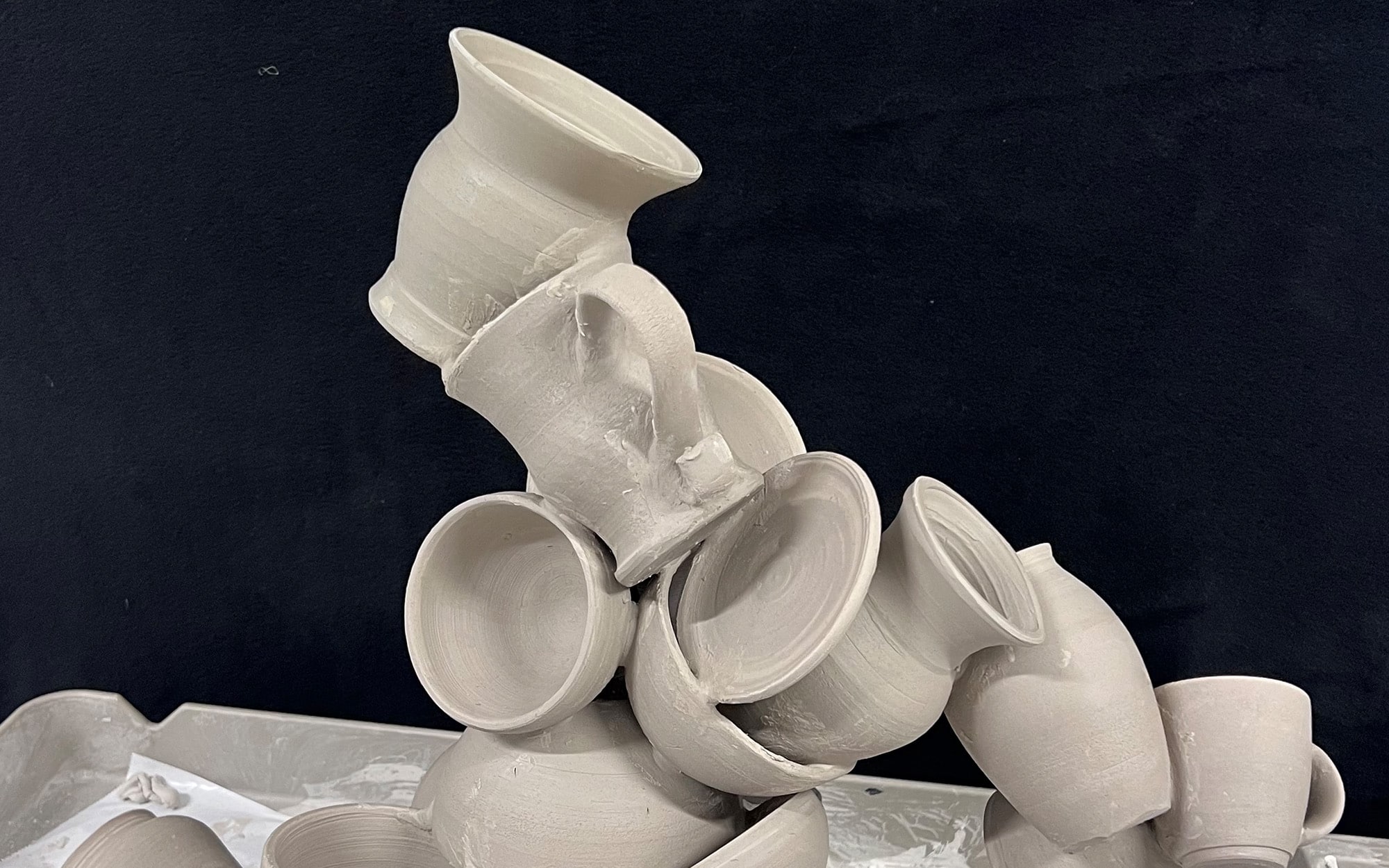 DropIn CreativeAccumulation May10 PhotoOf Amalgamation AlonzoAbara CourtesytheArtist 2000x1250 Alonzo Abara, Amalgamation, 2024. Clay. Image and work courtesy the artist.